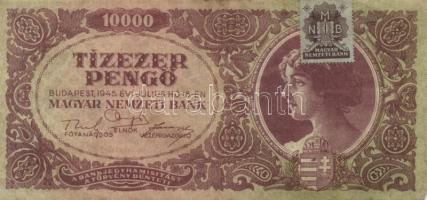 1945. 10.000P (10x) bélyeggel, közte különböző színváltozatok T:II,II-