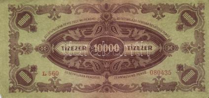 1945. 10.000P (10x) bélyeggel, közte különböző színváltozatok T:II,II-