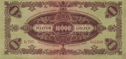 1945. 10.000P (10x) bélyeggel, közte különböző színváltozatok T:II,II-