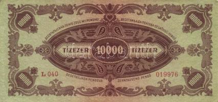 1945. 10.000P (5x) bélyeg nélkül közte különböző színváltozatok T:II