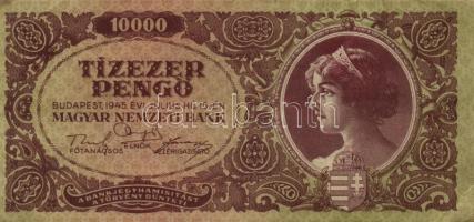 1945. 10.000P (5x) bélyeg nélkül közte különböző színváltozatok T:II