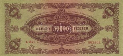 1945. 10.000P (5x) bélyeg nélkül közte különböző színváltozatok T:II