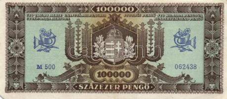 1945. 100.000P (11x) közte különböző színváltozatok T:II,II-