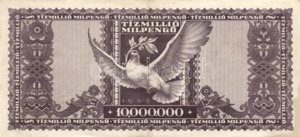 1946. 10.000.000BP (7x) T:II,II-