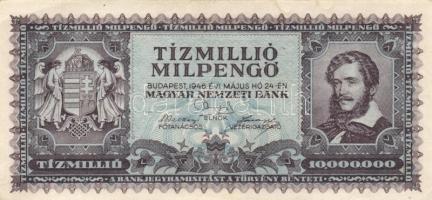 1946. 10.000.000BP (7x) T:II,II-