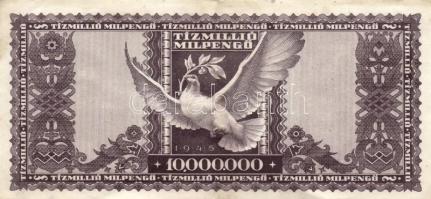 1946. 10.000.000BP (7x) T:II,II-