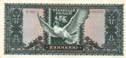 1945. 10.000.000P (4x) T:II,II-(szélek kissé kopottak)