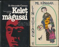 1990-1995  3 db orientalisztikával foglalkozó könyv: Udvari Gábor: Turistaút Kínába, Alexander Canno...