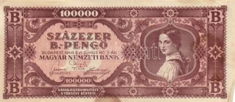 1946. 100.000BP (3x) T:II,II-,III