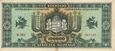 1946. 100.000MP (8x) köztük eltérő színárnyalatok T:II,II-