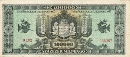 1946. 100.000MP (8x) köztük eltérő színárnyalatok T:II,II-