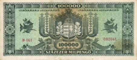 1946. 100.000MP (8x) köztük eltérő színárnyalatok T:II,II-