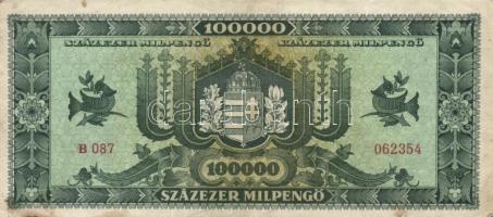 1946. 100.000MP (8x) köztük eltérő színárnyalatok T:II,II-