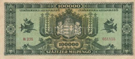 1946. 100.000MP (8x) köztük eltérő színárnyalatok T:II,II-