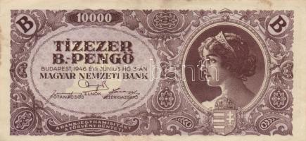 1946. 10.000BP (3x) eltérő színárnyalatúak T:II