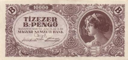 1946. 10.000BP (3x) eltérő színárnyalatúak T:II