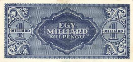 1946. 1.000.000.000MP (5x) eltérő színárnyalatúak T:I-,II