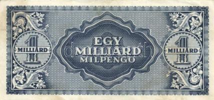 1946. 1.000.000.000MP (5x) eltérő színárnyalatúak T:I-,II