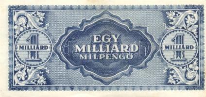 1946. 1.000.000.000MP (5x) eltérő színárnyalatúak T:I-,II