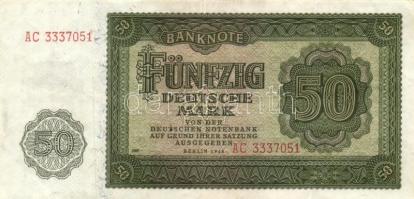 NDK 1948. 50M (10x) T:II-,III GDR 1948. 50 Mark (10x) C:VF,F