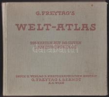 G. Freytag`s Welt - Atlas. Wien, G. Freytag & Berndt Verlag, 1927. 255 térkép 142 oldalon /  With 255 maps on 142 pages