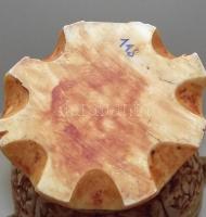 Csontimitációjú gazdagon díszített japán mintás padlóváza elefánt fülekkel / ceramic vase with rich ...