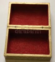 Keleties virágmintával díszített, antik, fa ékszeres doboz,  / 
jewelry box 15x10x8cm