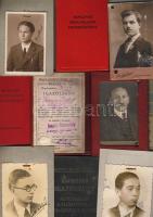 25 db igazolvány, bizonyítvány, betétkönyv)