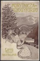 Fürdőkalauz. Korytnicza - gyógyfürdő Liptó megyében. Bp., Pátria, 1912. 16p. Sok képpel. A borítórajz ifj. Edvi Illés Ödön munkája. /  Picture guide of Korytnica 16p.