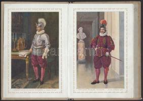 Le Guardie del Corpo di S. Santitia. A vatikáni gárda katonáinak klf egyenruháját ábrázoló  12 képes...