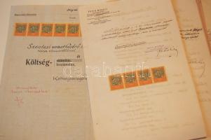 M. Kir. Államvasutak főleg építkezésekkel kapcsolatos iratai, pályázatok, költségszámítások, stb.az 1920-as évekből. Több mint 300 db, nagyrészt okmánybélyegekkel