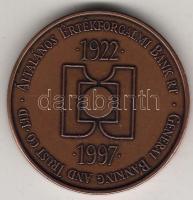 1997. "75 éves az ÁÉB Bank Rt." bronz, eredeti díszdobozban T:2