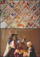 Néhány régi és 500-600 modern üdvözlőlap, üdvözlőkártya, látványos és érdekes vegyes anyag karton do...