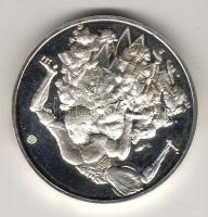 Dekoratív modern emlékérem "Panrusgáz" ezüstözött fém, díszdobozban T:PP