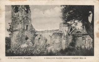 Laborcrév church after the Russian attack (b)