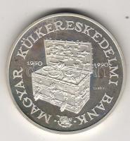 1990. "Magyar Külkereskedelmi Bank" ezüst 36,2gr díszdobozban T:PP