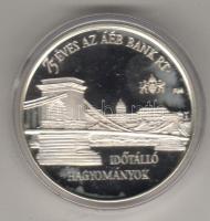 1997."75 Éves az ÁÉB Bank ezüst 33,6gr díszdobozban tanúsítvánnyal T:PP