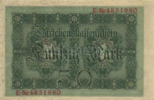 Német Birodalom/Császárság 1914. 50M (8x) hétjegyű sorszám T:II-,III
German Empire 1914. 50 Mark (8x...