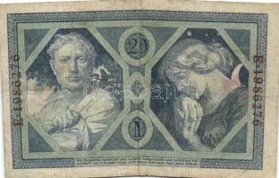 Német Birodalom/Császárság 1915. 20M (10x) T:II-,III
German Empire 1915. 20 Mark (10x) C:VF,F