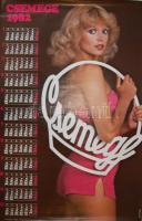 1982 Csemege plakát-naptár 64x96 cm