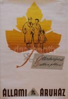 1960-as évek Öltözködjünk szebben, jobban, Állami Áruház plakát 50x70 cm