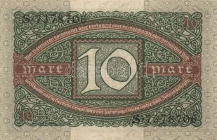 Német Birodalom/Weimari Köztársaság 1920. 10M "K,H,J" (3x) T:I-
Weimar Republic 1920. 10 M...