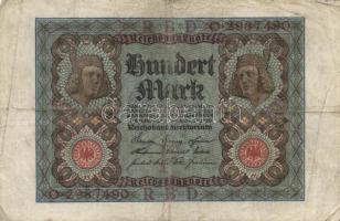 Német Birodalom/Weimari Köztársaság 1920. 100M (6x) klf alapnyomat betűk T:III
Weimar Republic 1920....