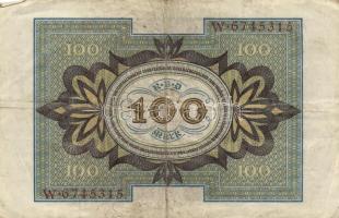 Német Birodalom/Weimari Köztársaság 1920. 100M (6x) klf alapnyomat betűk T:III
Weimar Republic 1920....