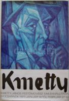 1977 Kmetty kiállítási plakát 48x70 cm