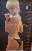 1984 Élelmiszer Vegyiáru naptár plakát Bíró Ica 68x100 cm
