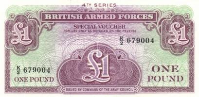 Nagy-Britannia/katonai kiadások 1962. 1Ł (4x) egymás utáni és egyugrású sorszámmal T:I
Great-Britain...