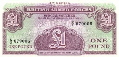 Nagy-Britannia/katonai kiadások 1962. 1Ł (4x) egymás utáni és egyugrású sorszámmal T:I
Great-Britain...