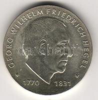 DDR 1981. "G.W.F. Hegel" 10M ezüst T:1