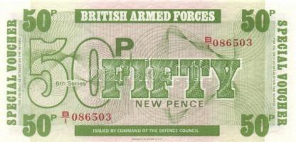 Nagy-Britannia/katonai kiadások 1972. 50p (3x) egymás utáni sorszámmal T:I
Great-Britain/British Arm...